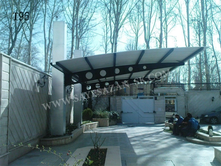 سایبان حیاط مسکونی 