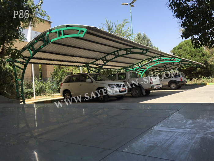 اجراکننده سایبان تک پایه پارکینگ خودرو اداره محیط زیست تهران