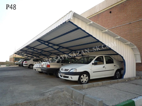 ساخت سایبان اتومبیل با پوشش سایبان پلی یوپان دانشگاه کرج