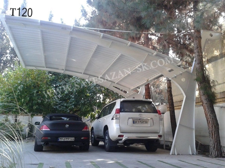 قیمت سایبان ماشین در حیاط تهران بصورت یک طرفه بدون پایه 