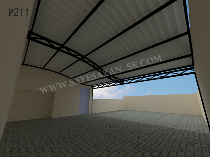 شبیه سازی و طراحی سقف پشت بام با پوشش پلی یوپان آماده ارزان