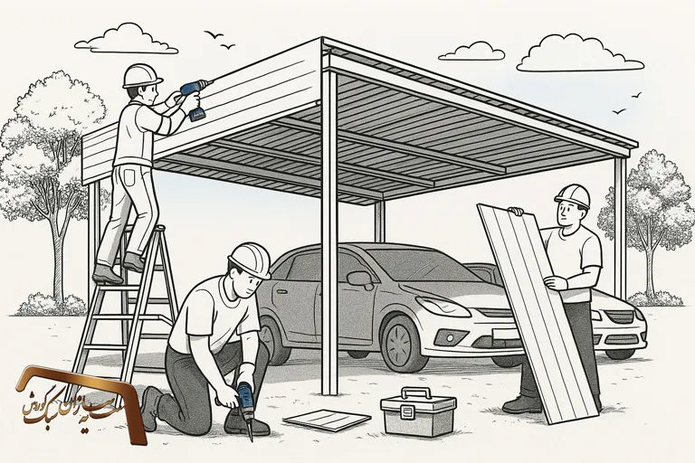 نصب ورق سایبان