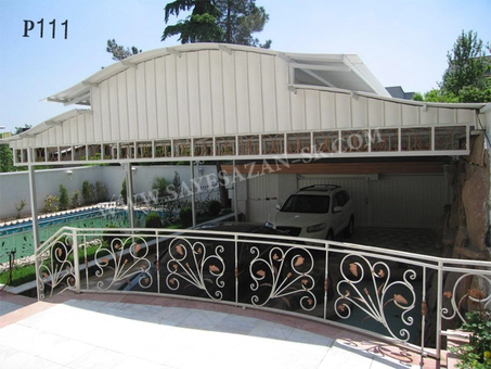 مدل سایبان ماشین در حیاط