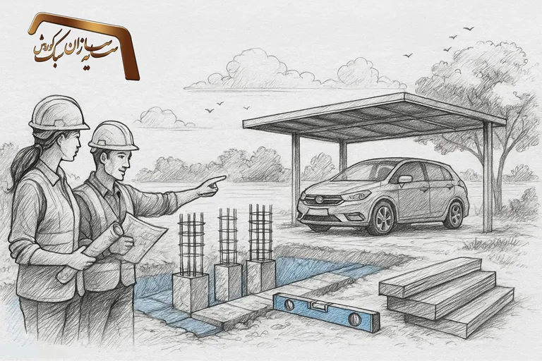 اجرا فونداسیون سایبان