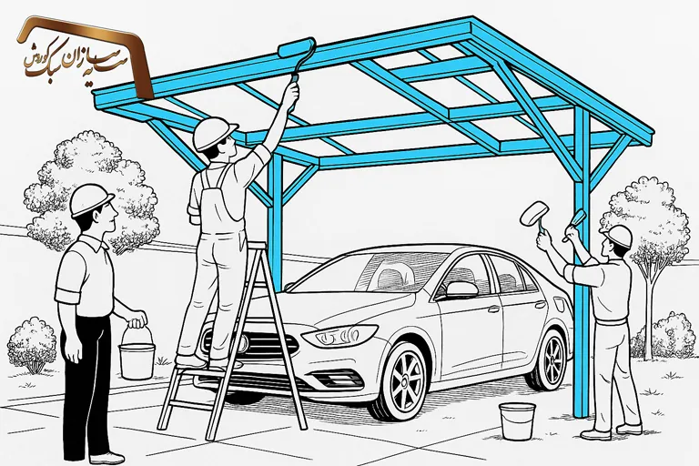 رنگ آمیزی سایبان رنگ آمیزی سایبان