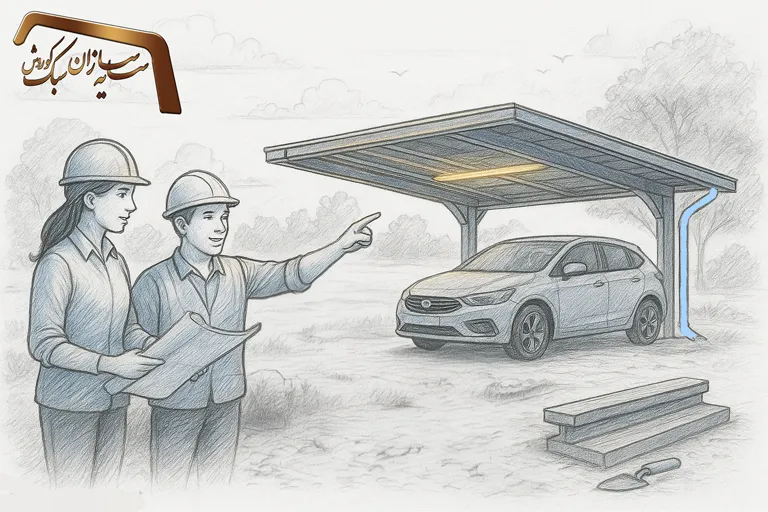 نصب آبرو و پیشانی و روشنایی سایبان نصب آبرو و پیشانی و روشنایی سایبان